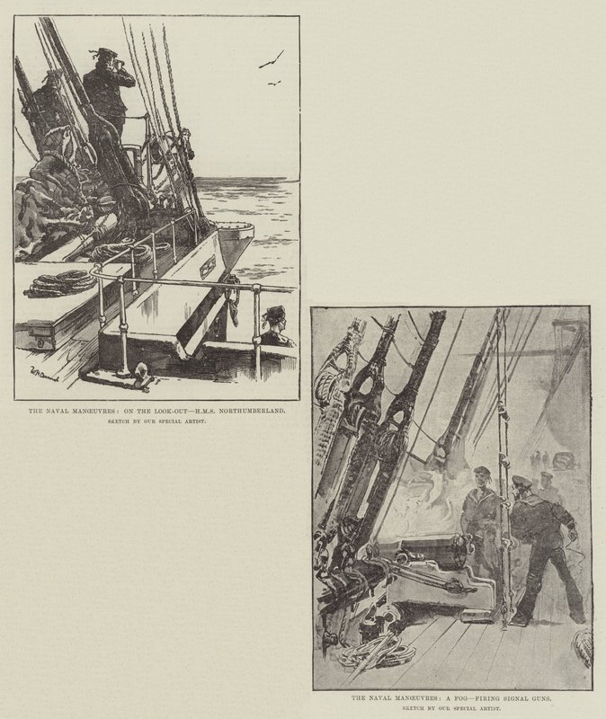 De marine-oefeningen door William Heysham Overend