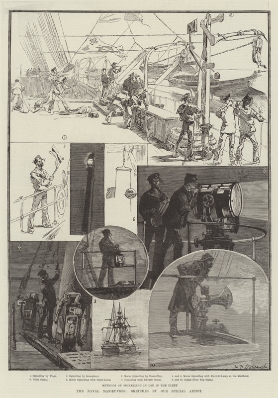 De marine manoeuvres door William Heysham Overend