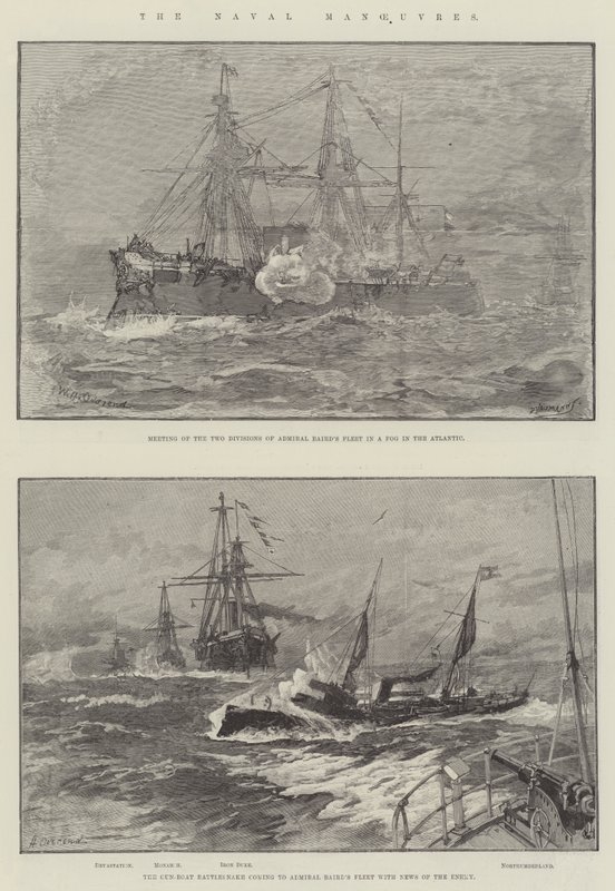 De Marine Manoeuvres door William Heysham Overend
