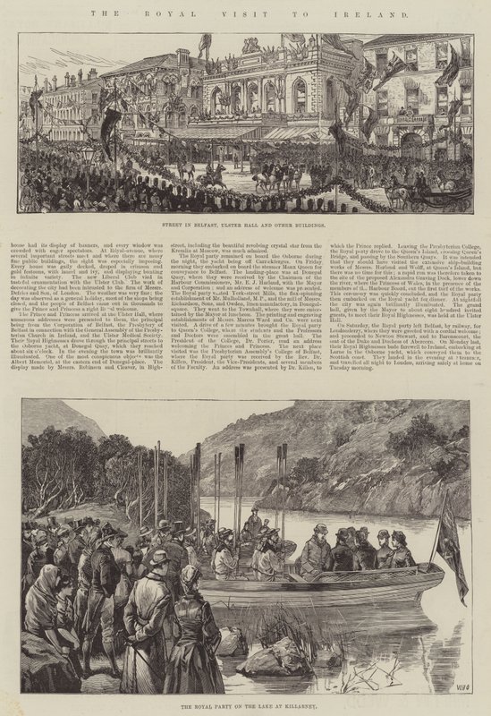 Het Koninklijk Bezoek aan Ierland door William Heysham Overend