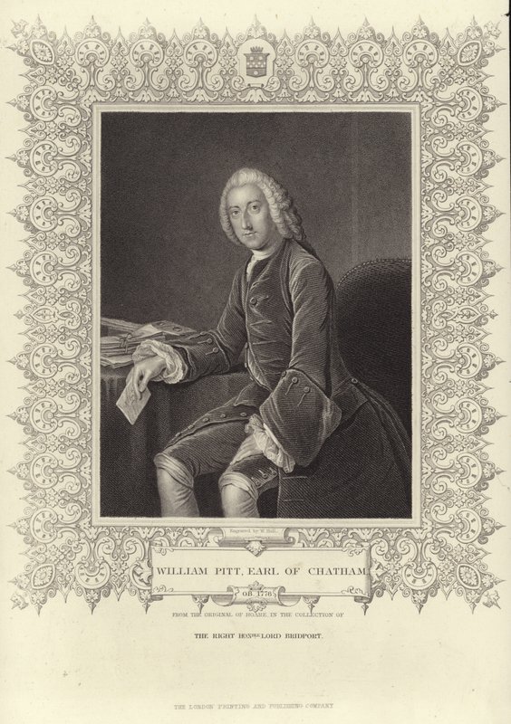 Portret van William Pitt de Oudere door William Hoare