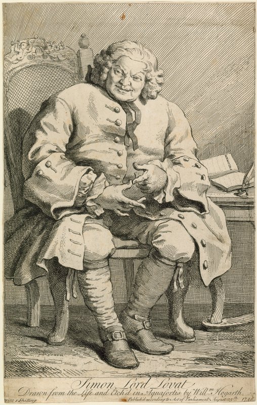 Simon Lord Lovat door William Hogarth