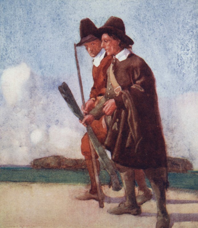 Illustratie voor The Compleat Angler door Izaak Walton door William Lee Hankey