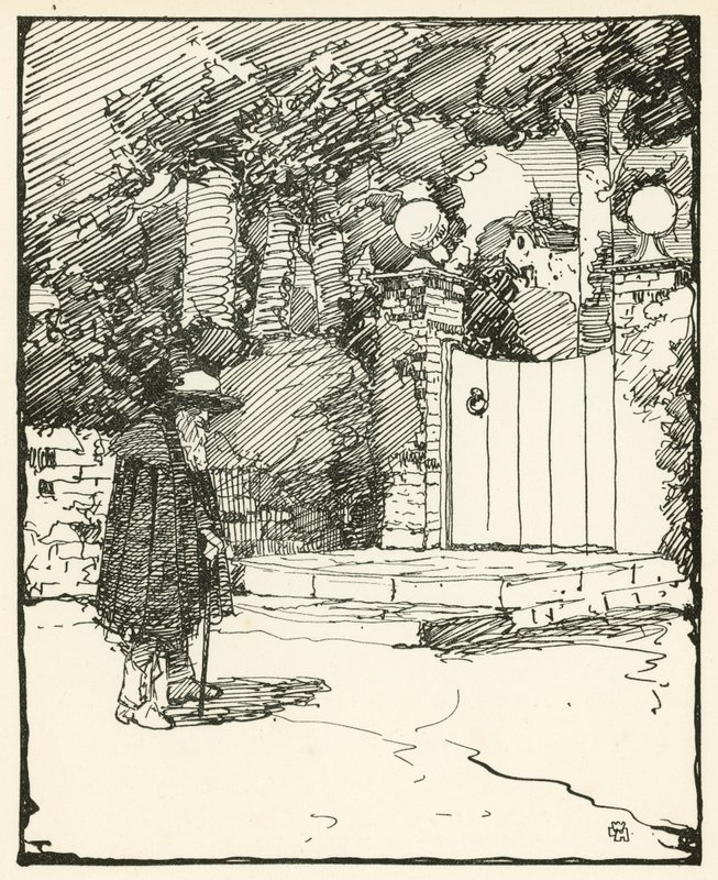 Illustratie voor Het Verlaten Dorp door Oliver Goldsmith door William Lee Hankey