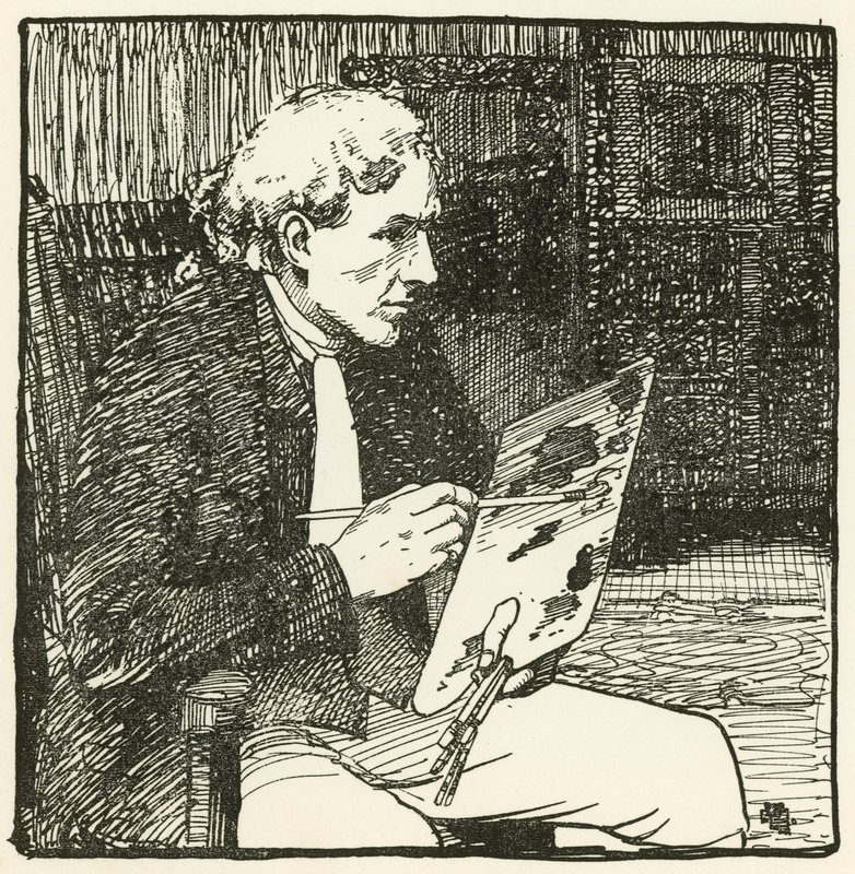 Illustratie voor Het Verlaten Dorp door Oliver Goldsmith door William Lee Hankey