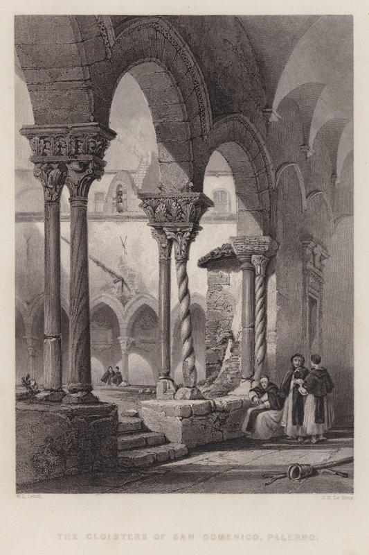 De kloosters van San Domenico, Palermo door William Leighton Leitch