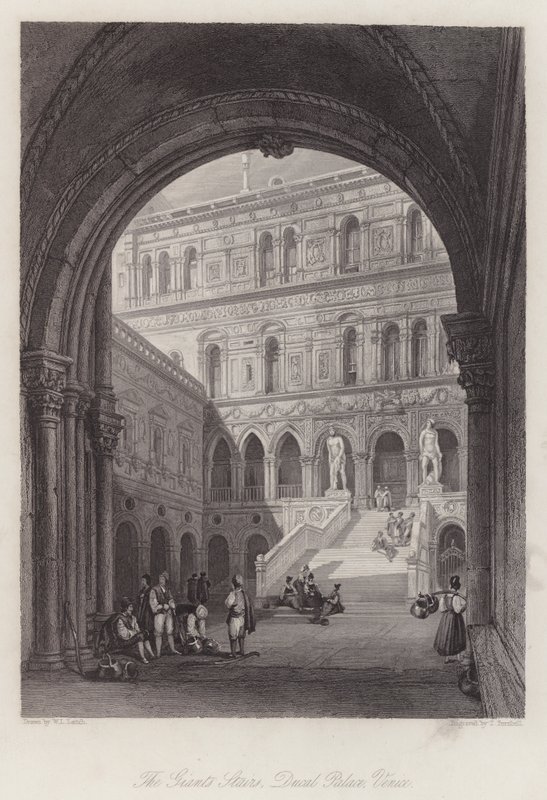 De Reuzen Trappen, Dogenpaleis, Venetië door William Leighton Leitch