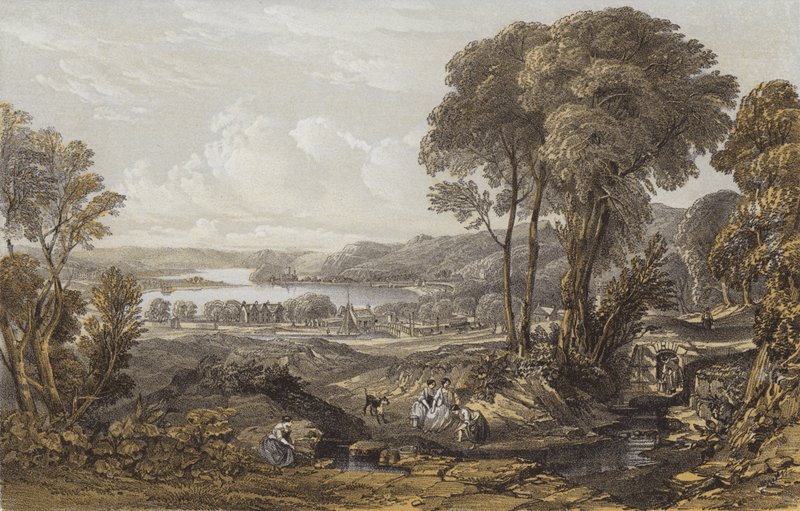 Uitzicht op de Clyde boven de Erskine-veerboot door William Leighton Leitch