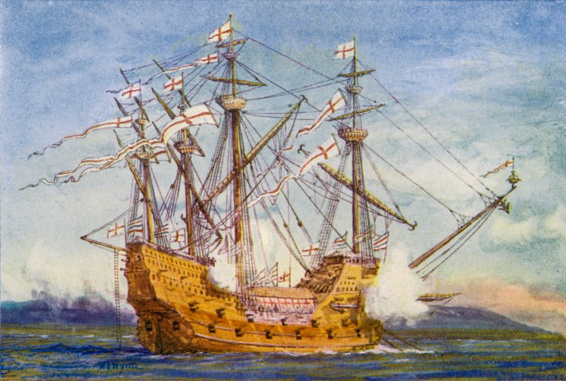 De "Grace De Dieu" door William Lionel (after) Wyllie
