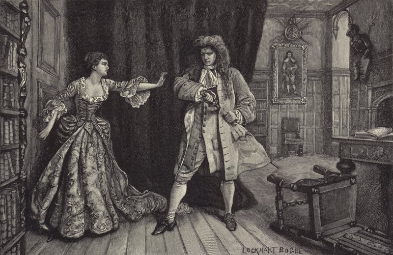 Die Vernon en Frank in de bibliotheek door William Lockhart Bogle