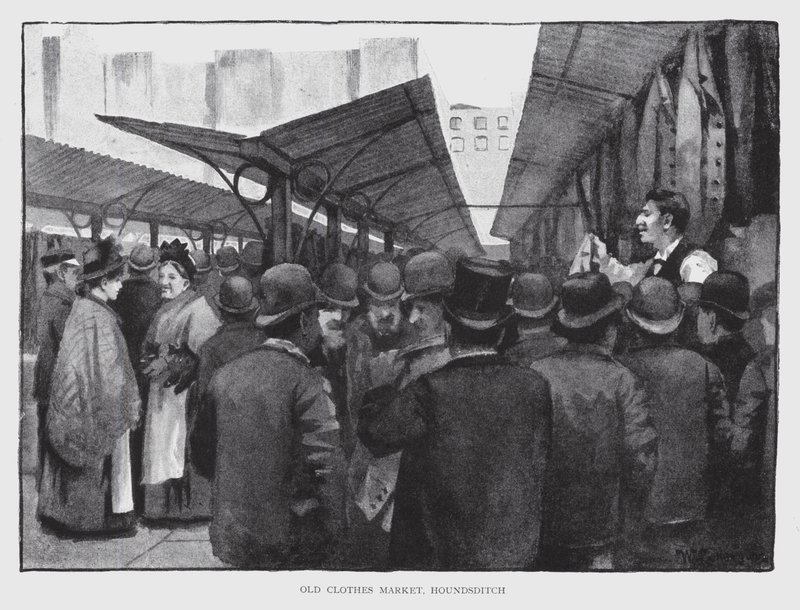 Oude Kledingmarkt, Houndsditch door William Luker