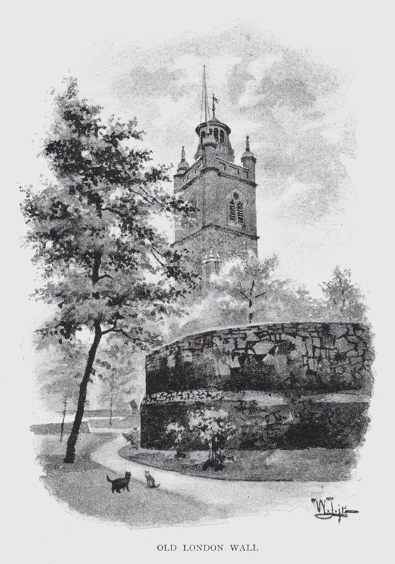 Oude Londense Muur door William Luker