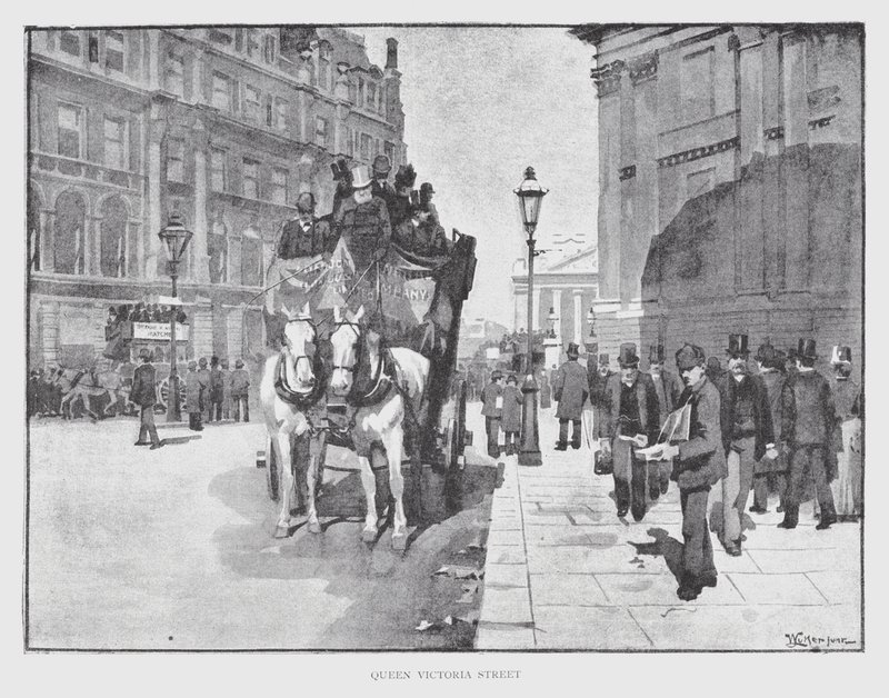 Queen Victoria Street door William Luker