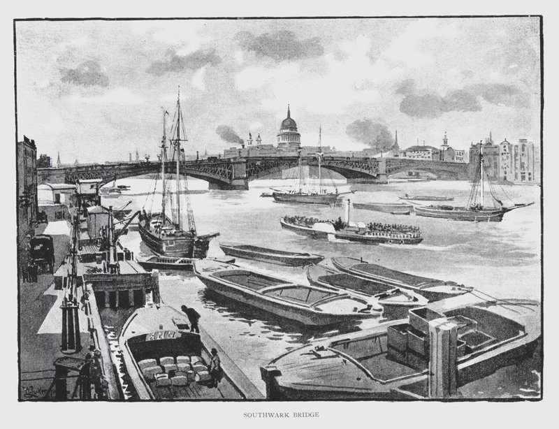 Southwark Bridge door William Luker