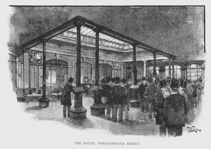 De Oostzee, Threadneedle Street door William Luker