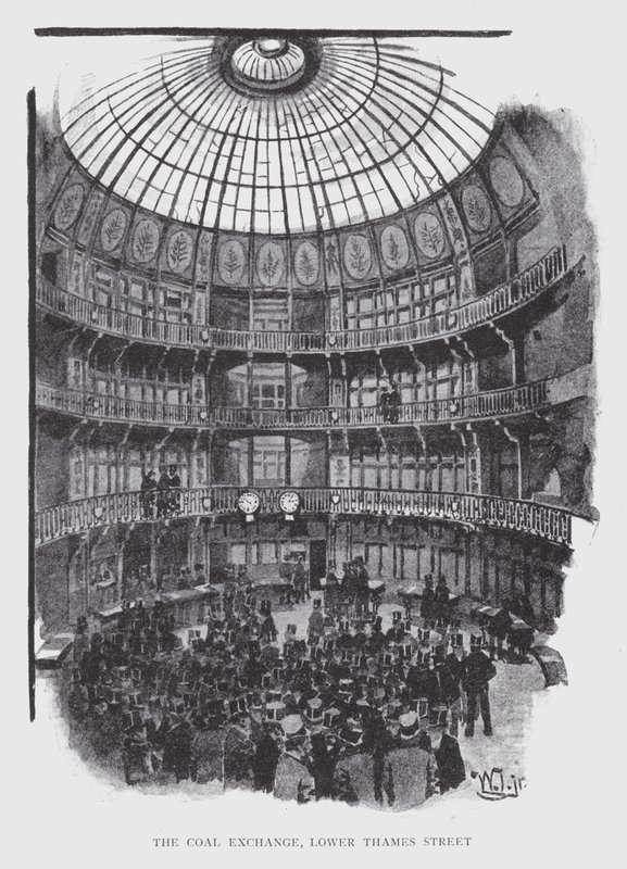 De kolenbeurs, Lower Thames Street door William Luker
