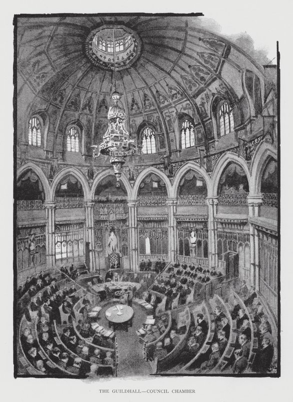 The Guildhall, Raadzaal door William Luker