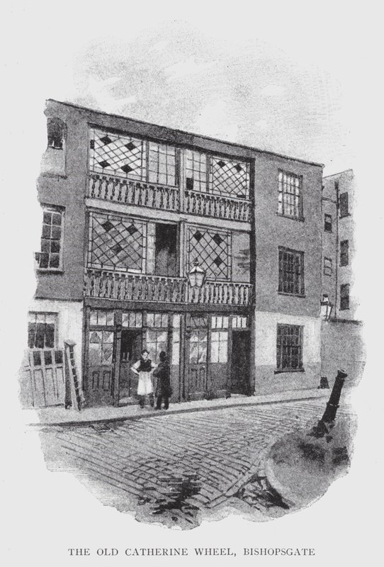 The Old Catherine Wheel, Bishopsgate door William Luker
