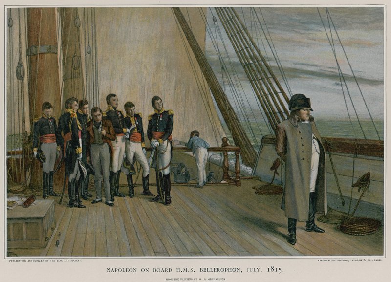 Napoleon aan boord van HMS Bellerophon door William Quiller Orchardson