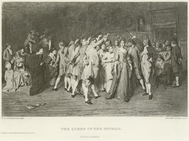 De koningin van de zwaarden door William Quiller Orchardson