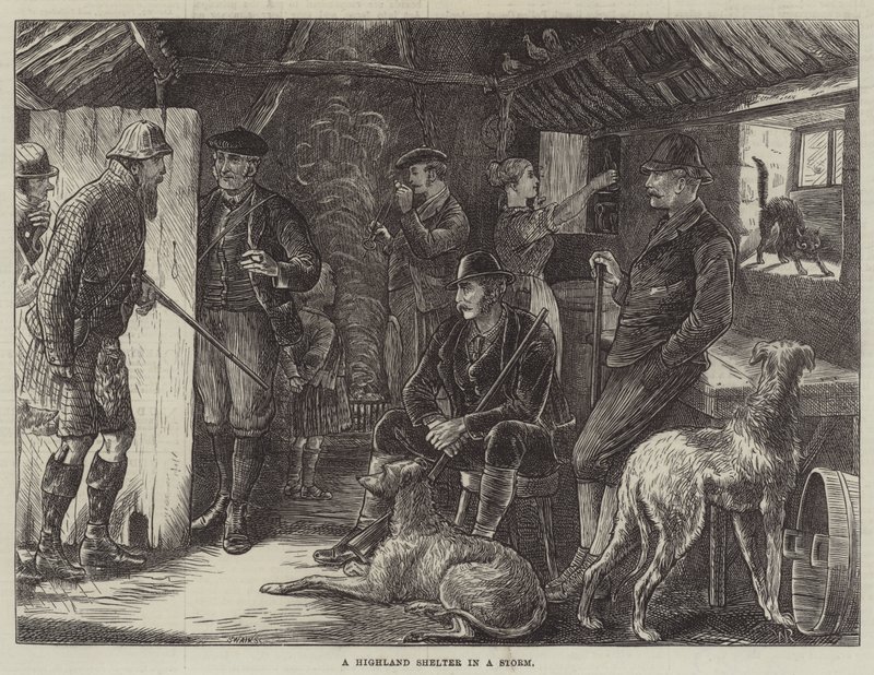 Een Highland schuilplaats in een storm door William Ralston