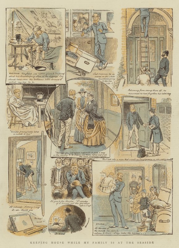 Huishouden terwijl mijn familie aan zee is door William Ralston