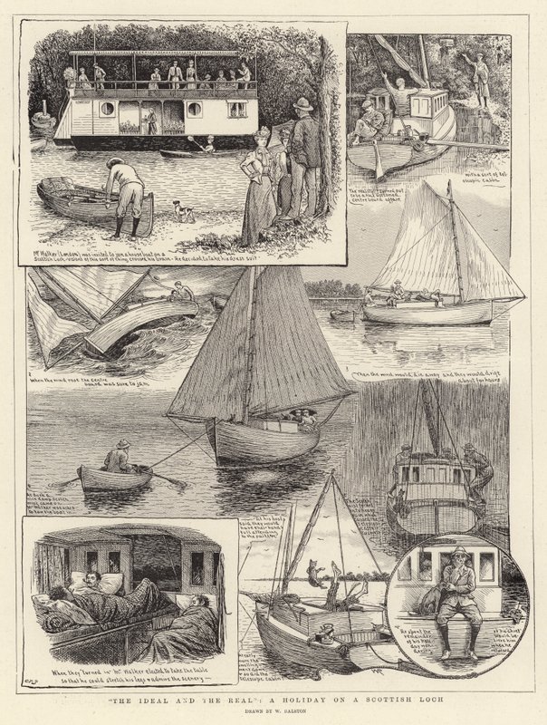 Het ideale en het echte, een vakantie aan een Schots meer door William Ralston