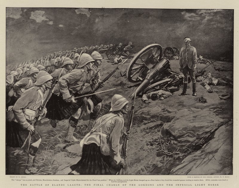 De Slag bij Elands Laagte, de laatste aanval van de Gordons en het Imperial Light Horse door William Small