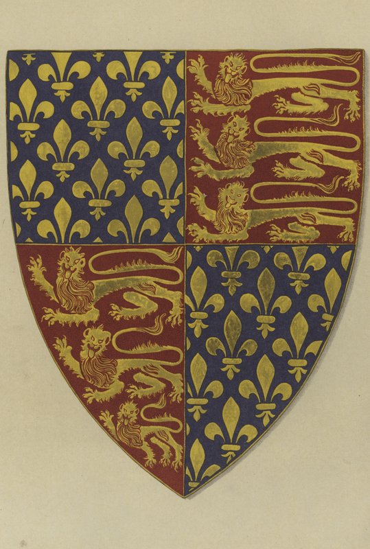 Wapens van koning Edward III, van zijn graf in Westminster Abbey Church door William St John Hope