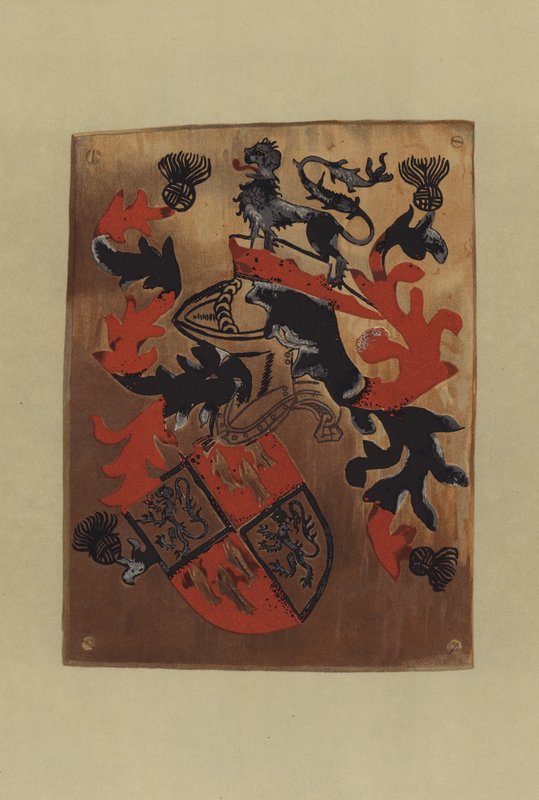 Sir Henry Percy, lord Percy, lord Poynings, en graaf van Northumberland, 1474-1489 (chromolitho) door William St John Hope