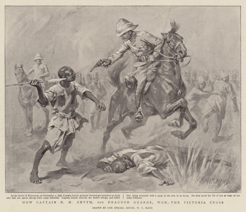 Hoe Kapitein N M Smyth, 2nd Dragoon Guards, het Victoria Cross won door William T. Maud
