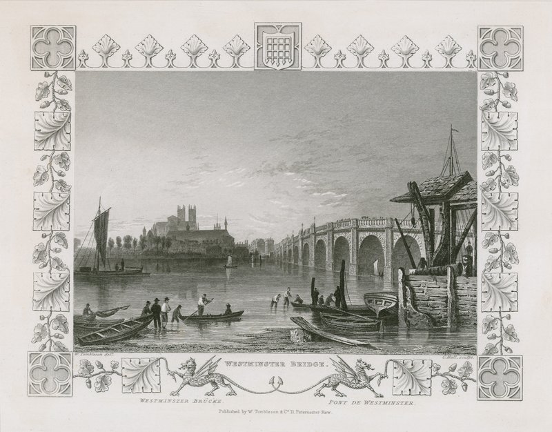 Westminster Bridge door William Tombleson