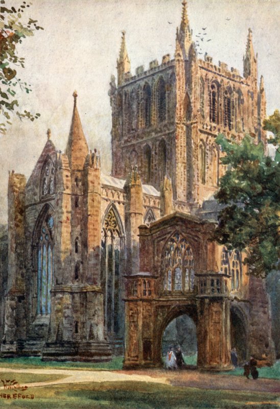 Hereford, het Noordelijke Transept door William Wiehe Collins