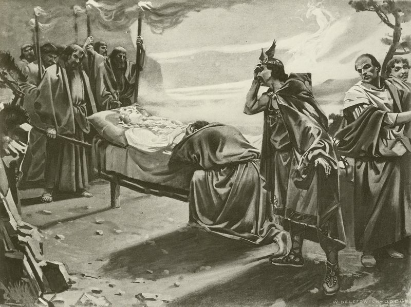 Tannhauser, Act III laatste scène door William de Leftwich Dodge