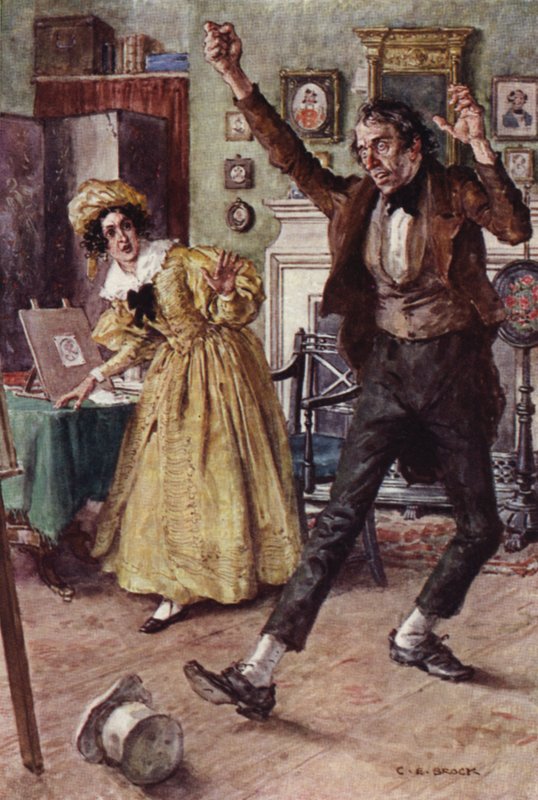 Illustratie voor Nicholas Nickleby door after Charles Edmund Brock