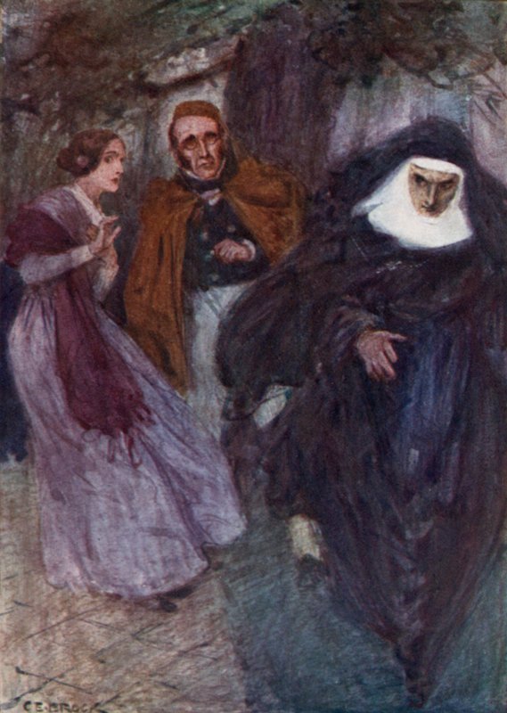 Lucy Snowe en Paul Emanuel in de Schooltuin door after Charles Edmund Brock