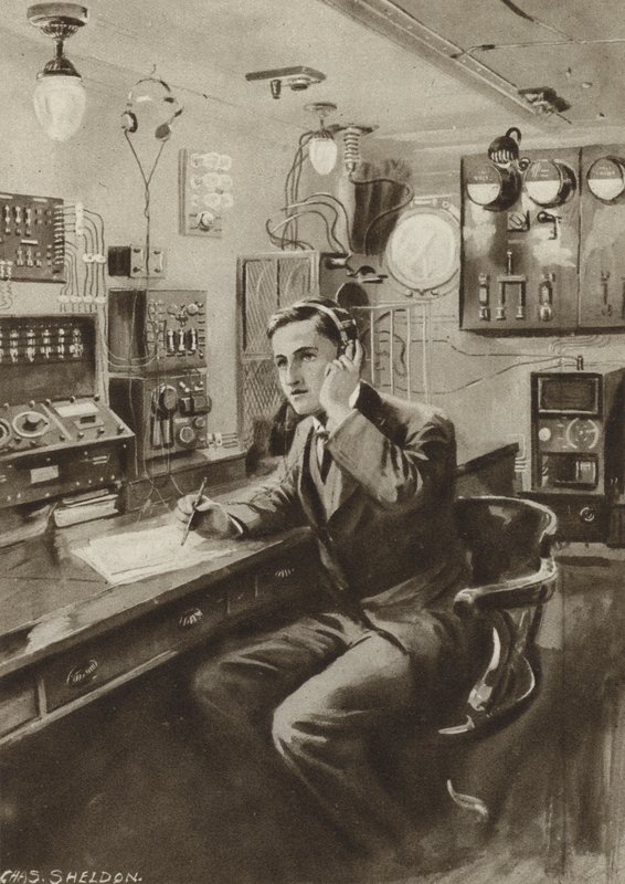 Draadloze operator door after Charles Mills Sheldon