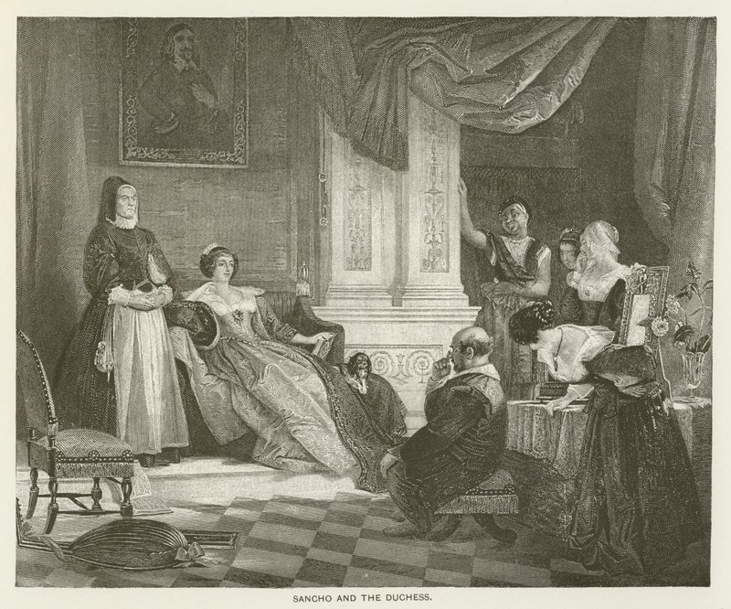 Sancho en de Hertogin door after Charles Robert Leslie