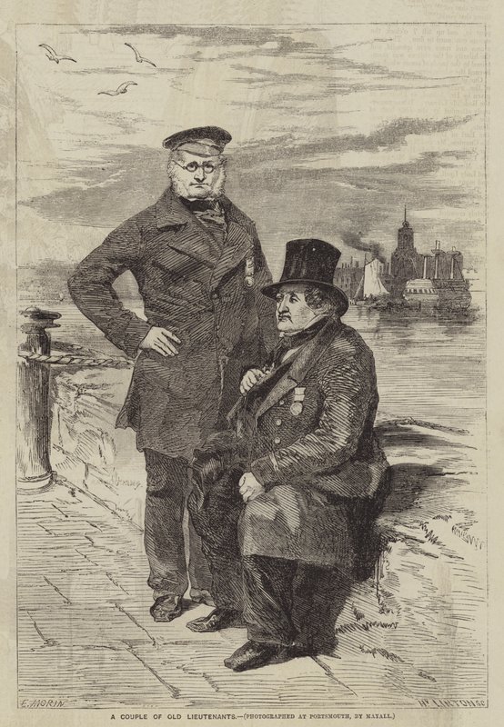Een paar oude luitenants door after Edmond Morin