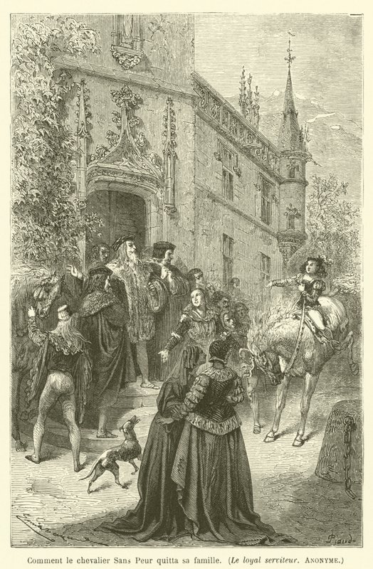 Hoe ridder Sans Peur zijn familie verliet, De loyale dienaar, Anoniem door after Emile Antoine Bayard