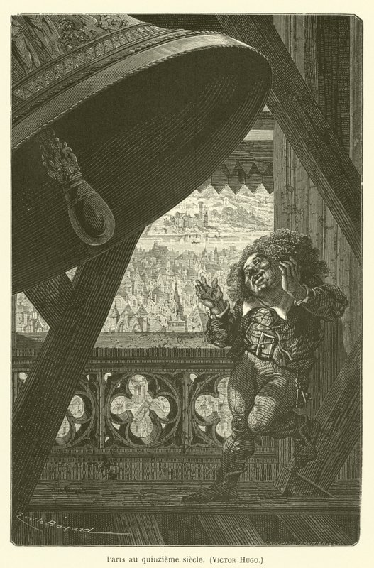 Parijs in de vijftiende eeuw, Victor Hugo door after Emile Antoine Bayard