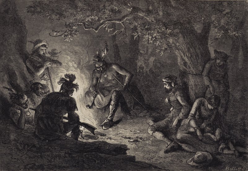 Gevangenen uit de Wyoming Valley door after Felix Octavius Carr Darley