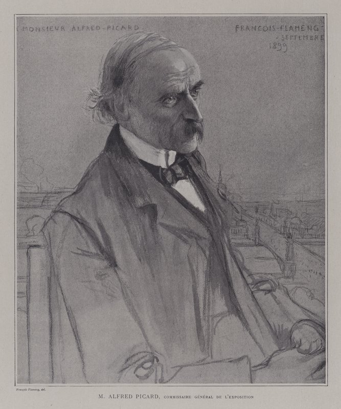 Alfred Picard, Commissaris-Generaal van de Wereldtentoonstelling 1900, Parijs door after Francois Flameng