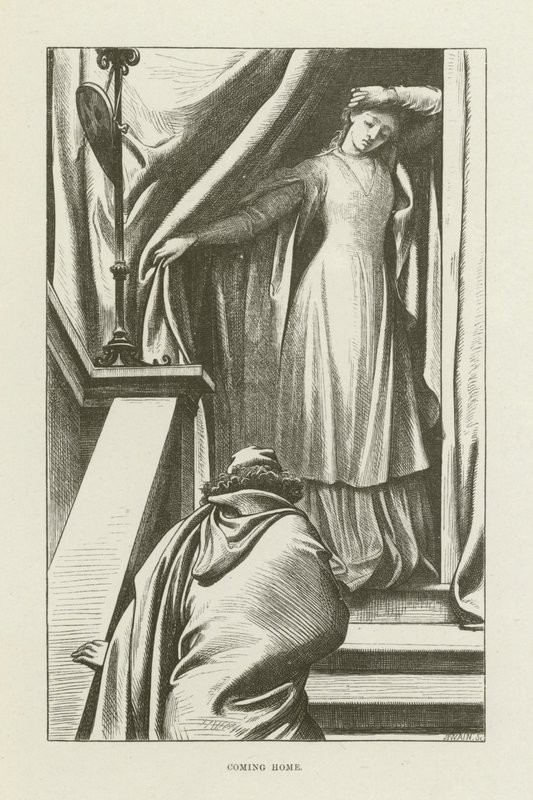 Illustratie voor Romola door George Eliot door after Frederic Leighton