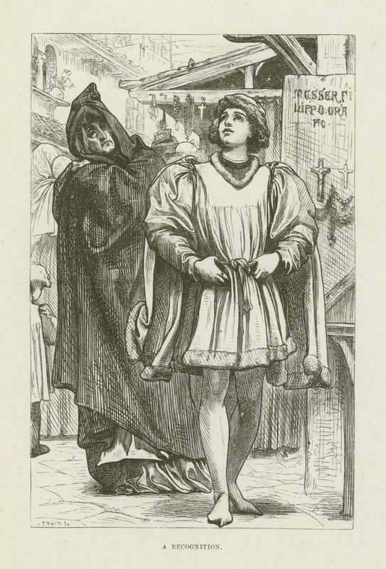 Illustratie voor Romola door George Eliot door after Frederic Leighton