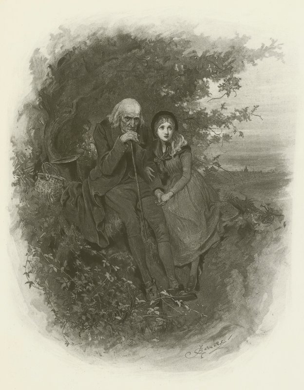 Kleine Nell en haar Grootvader door after Frederick Barnard
