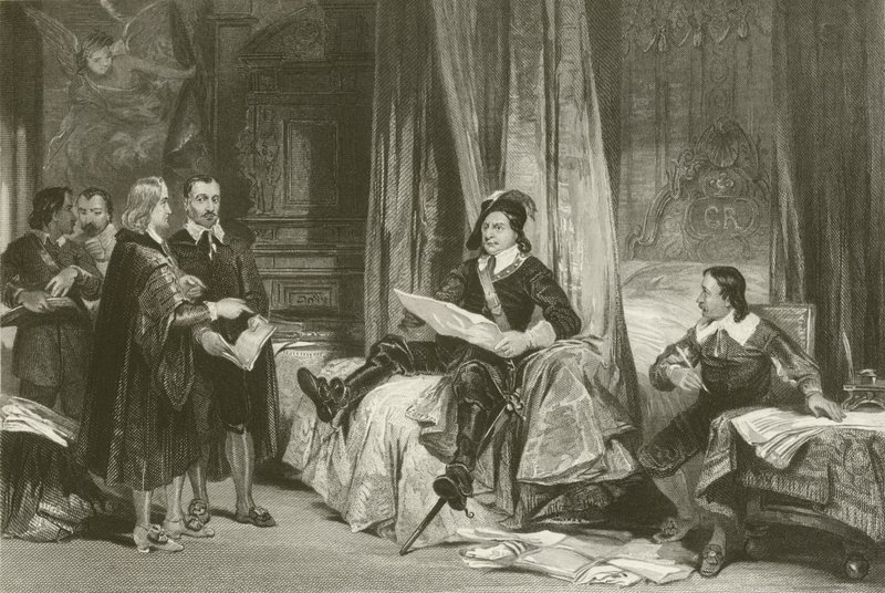 Cromwell overlegt met de advocaten door after George Cattermole