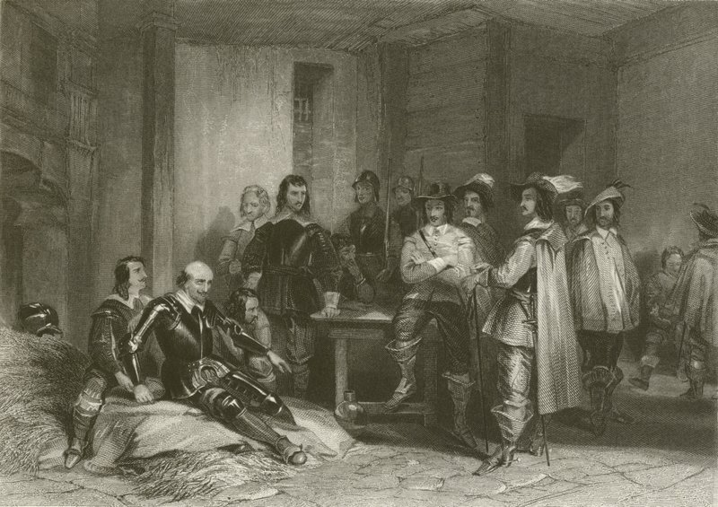 De dood van de graaf van Lindsey door after George Cattermole