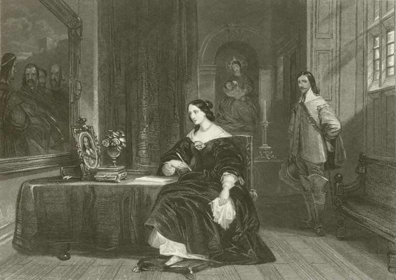 Koningin Henrietta pleit voor Karel I door after George Cattermole