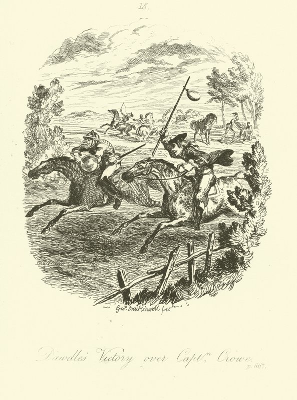 Illustratie voor Launcelot Greaves door Tobias Smollett door after George Cruikshank